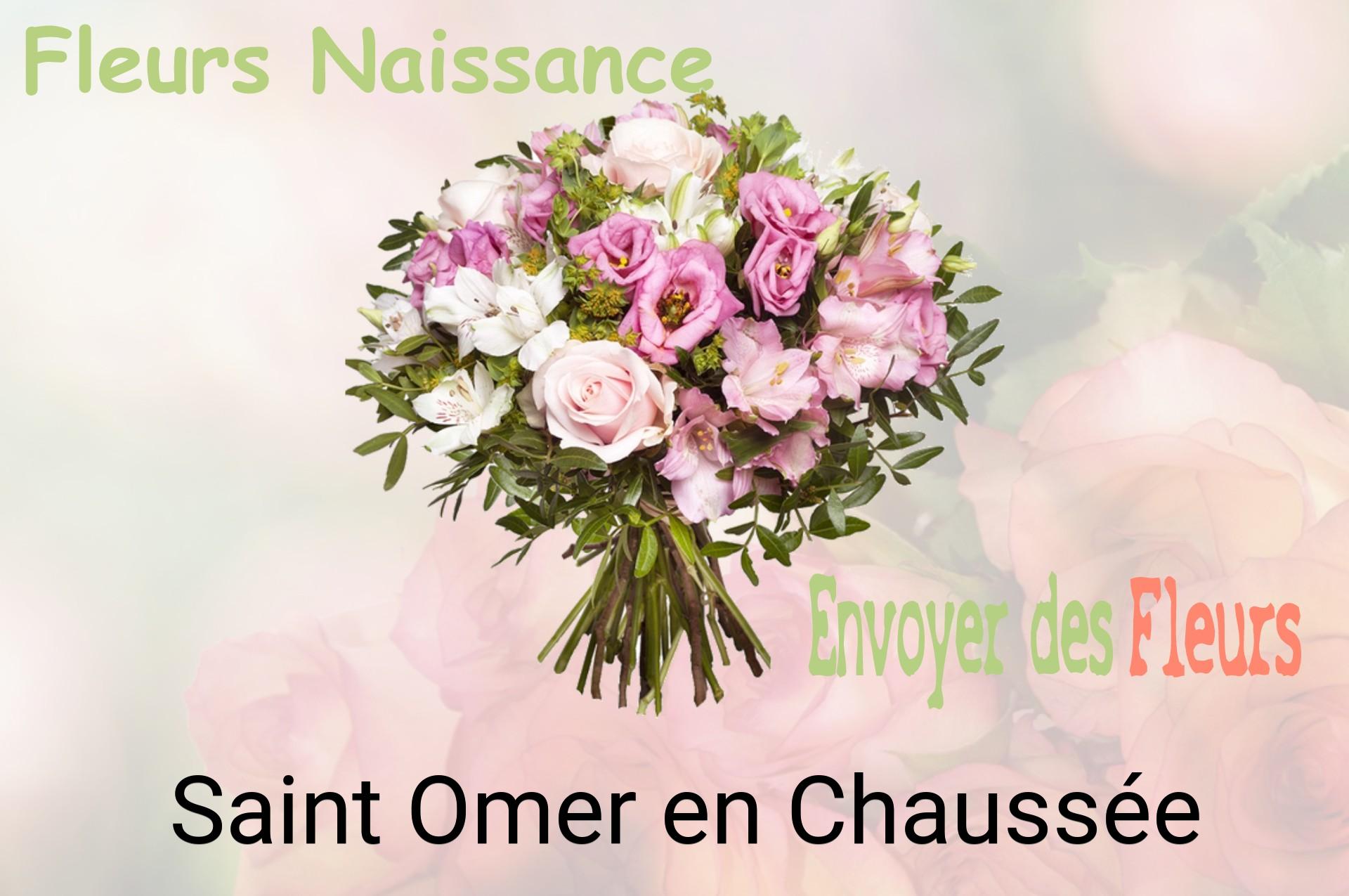 Bouquet de fleurs de naissance livré à Saint-Omer-en-Chaussée